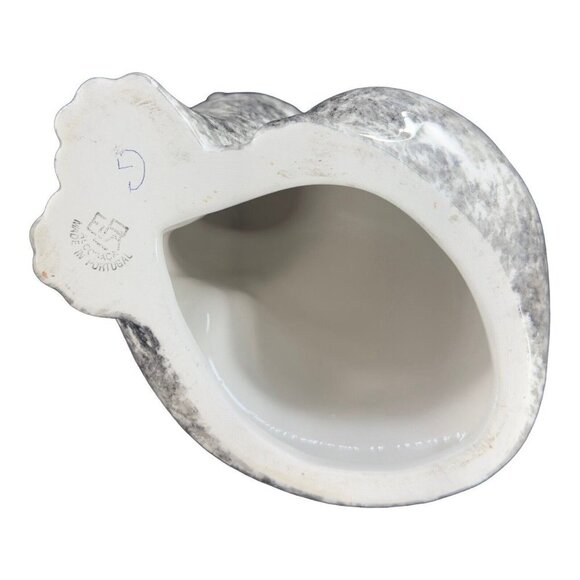 ELPA Alcobaca White Black Cat With Glass Green Eyes Made In Portugal W Sticker - Picture 5 of 13